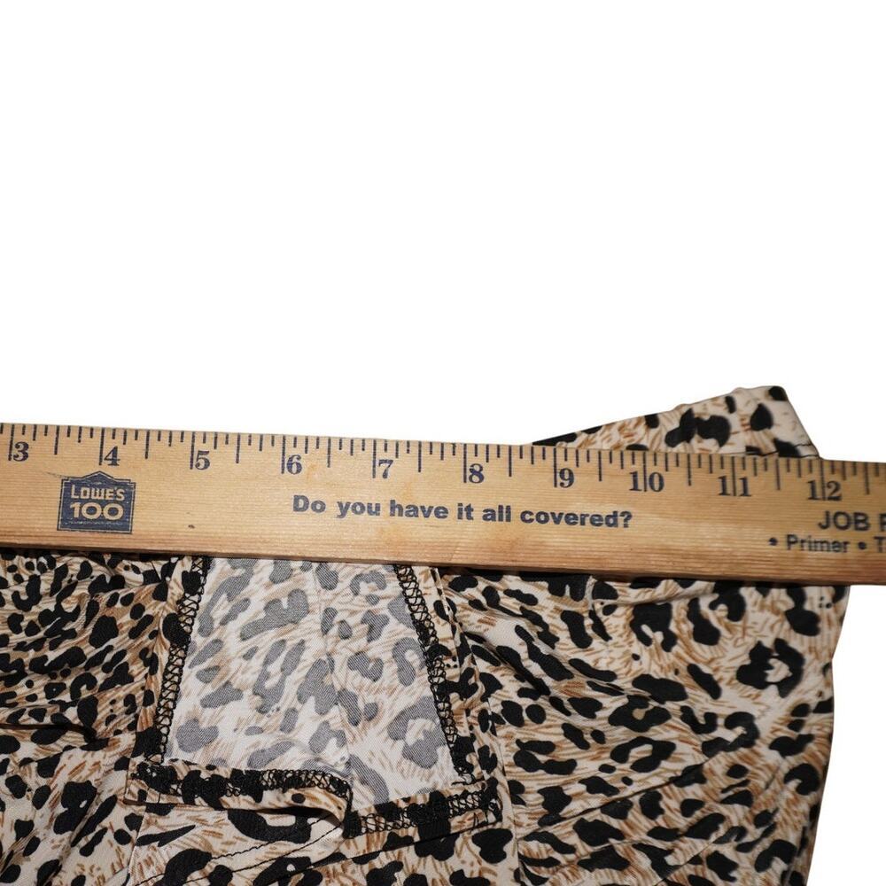 Cleo Leopard Print Strapless Ruffle Maxi Dress Women's S Animal Print Bodycon - Picture 6 of 6